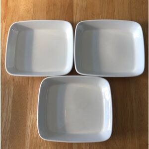 Royal Doulton Air Canada Set of 3 White Rectangular serving dishes
